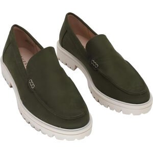 Journee Collection Erika Loafer Faux Suede Medium Olive Size 10M